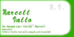 marcell vallo business card